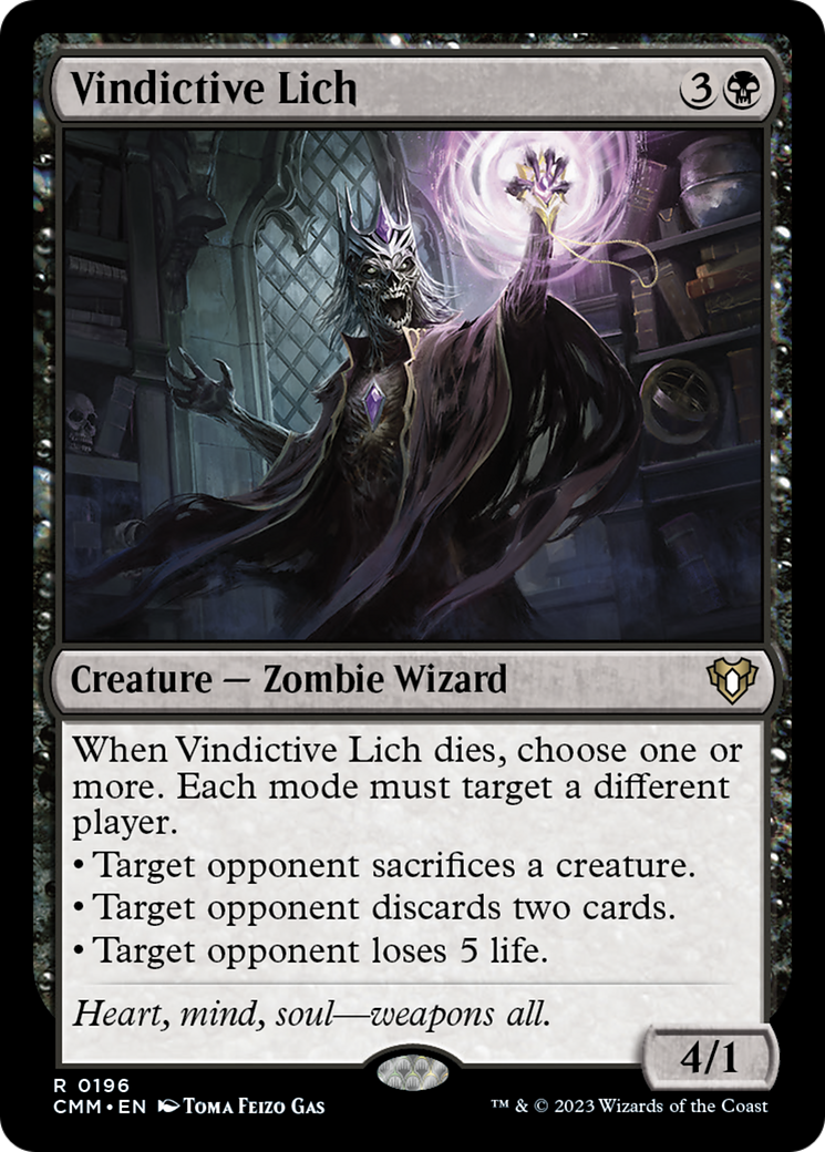 Vindictive Lich [Commander Masters] | I Want That Stuff Brandon