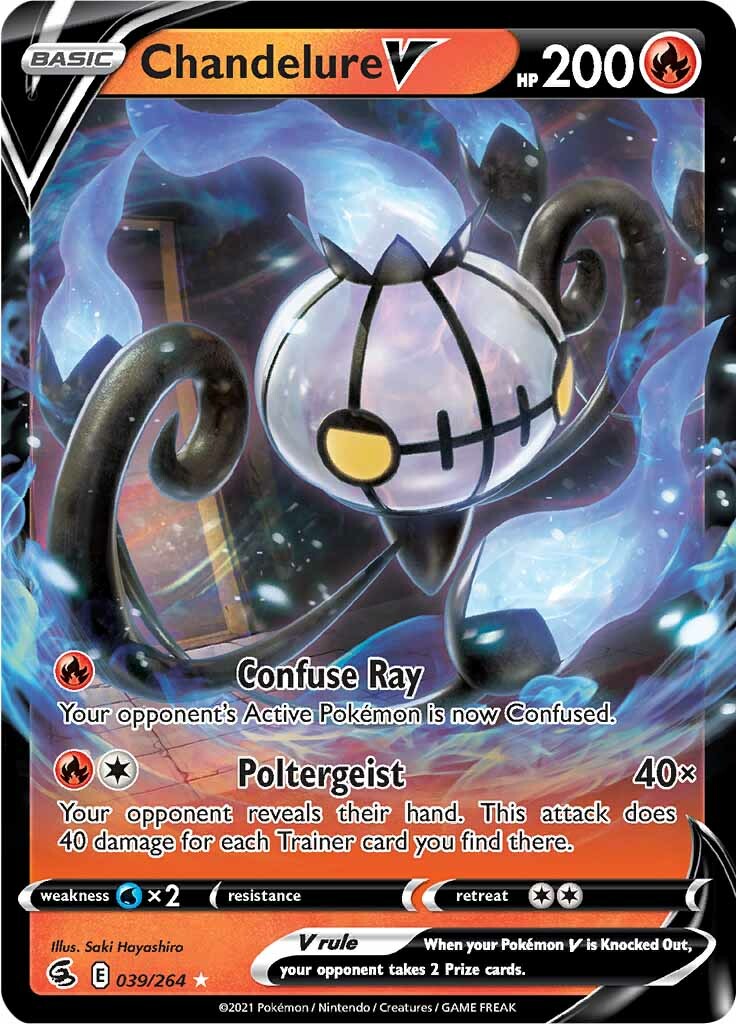 Chandelure V (039/264) [Sword & Shield: Fusion Strike] | I Want That Stuff Brandon