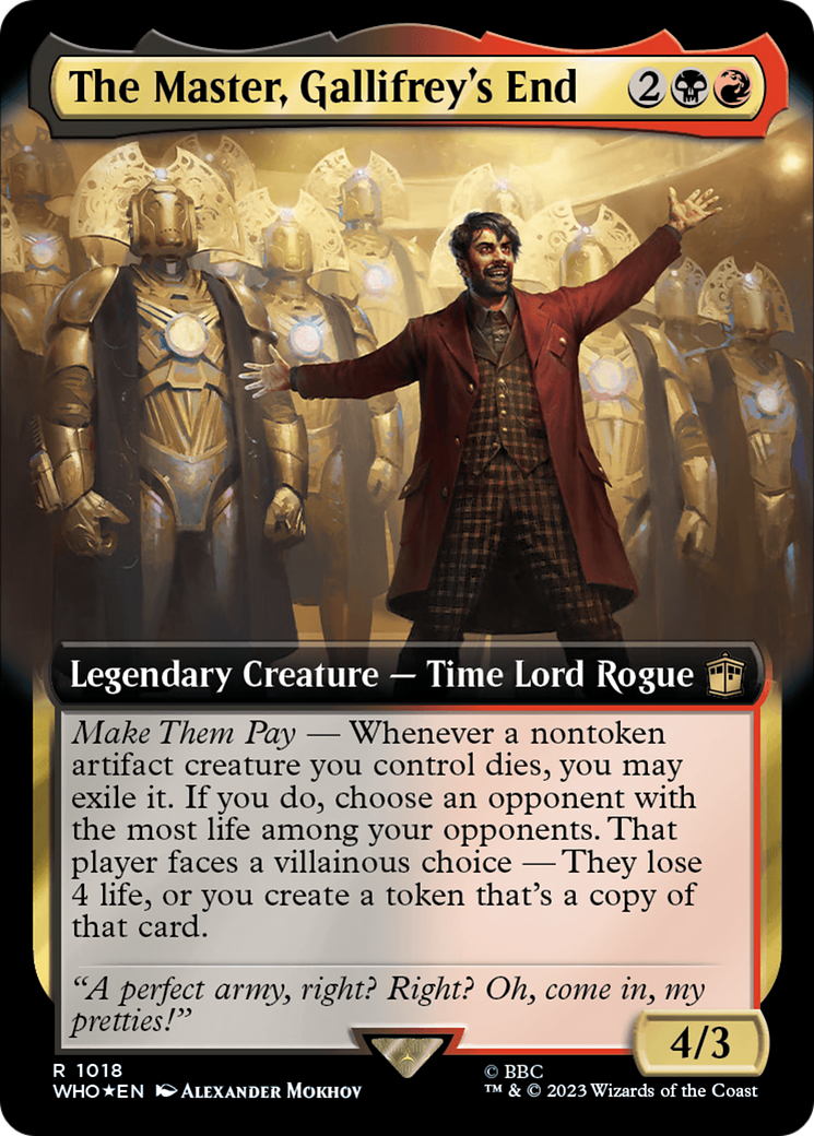 The Master, Gallifrey's End (Extended Art) (Surge Foil) [Doctor Who] | I Want That Stuff Brandon