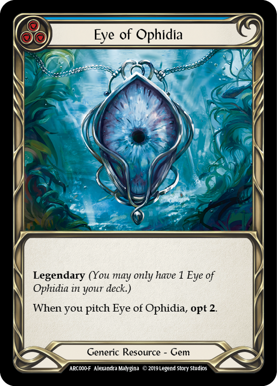 Eye of Ophidia [ARC000-F] (Arcane Rising)  1st Edition Cold Foil | I Want That Stuff Brandon