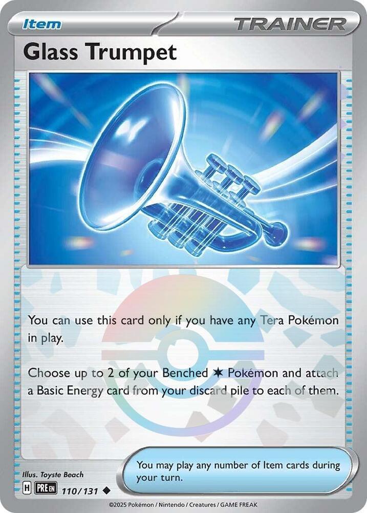 Glass Trumpet (110/131) (Poke Ball Pattern) [Scarlet & Violet: Prismatic Evolutions] | I Want That Stuff Brandon