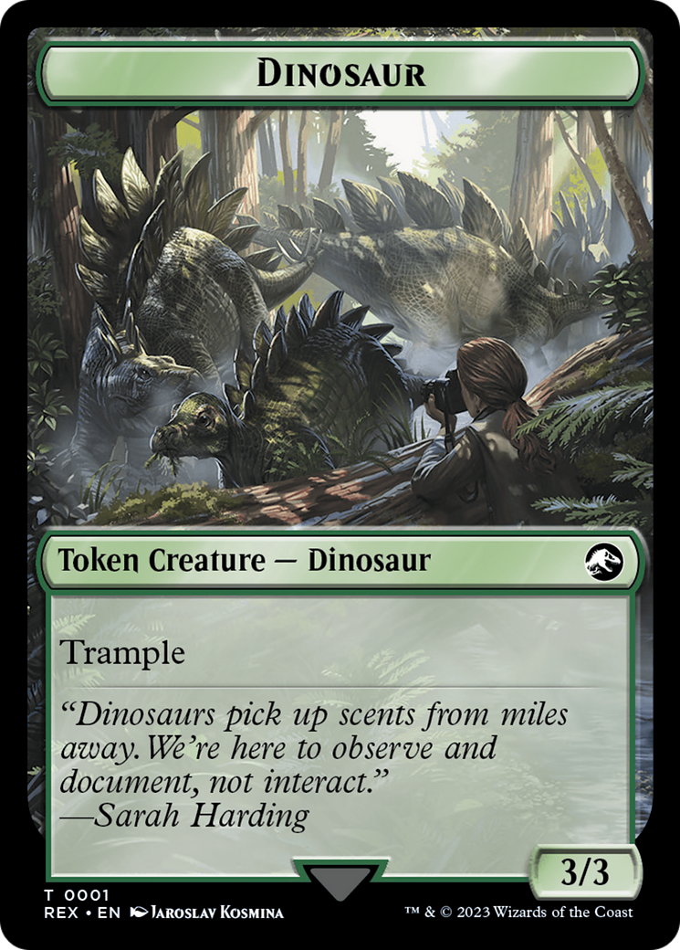 Map // Dinosaur (0001) Double-Sided Token [The Lost Caverns of Ixalan Tokens] | I Want That Stuff Brandon