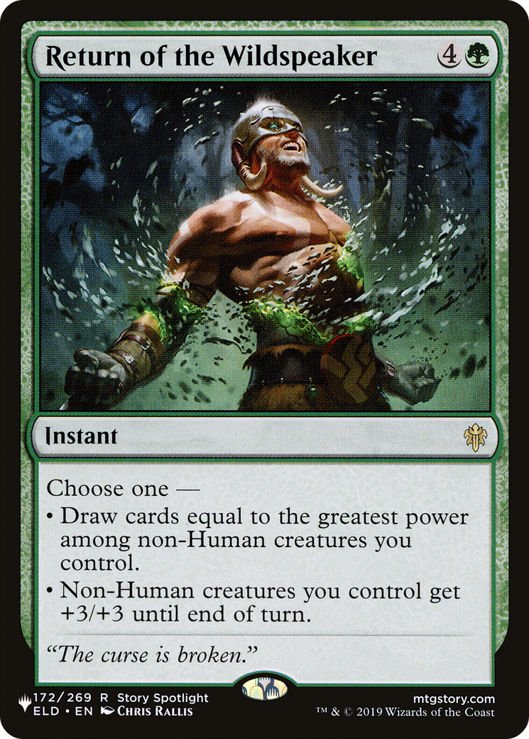Return of the Wildspeaker [The List] | I Want That Stuff Brandon
