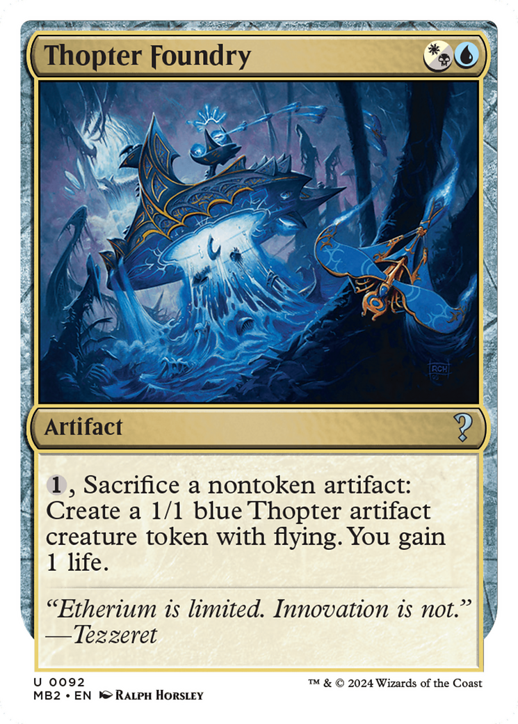 Thopter Foundry (White Border) [Mystery Booster 2] | I Want That Stuff Brandon