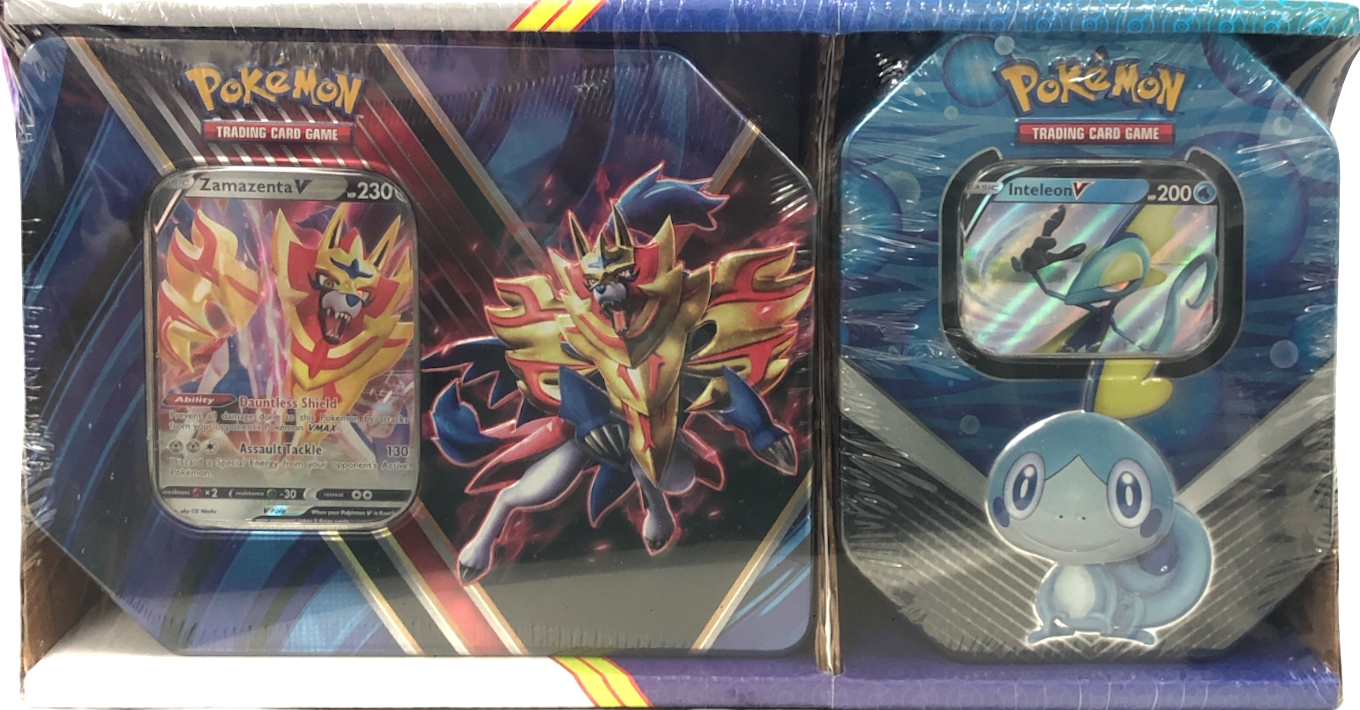 Legends of Galar/Galar Partners - 2-Pack Tin (Zamazenta V & Inteleon V) | I Want That Stuff Brandon