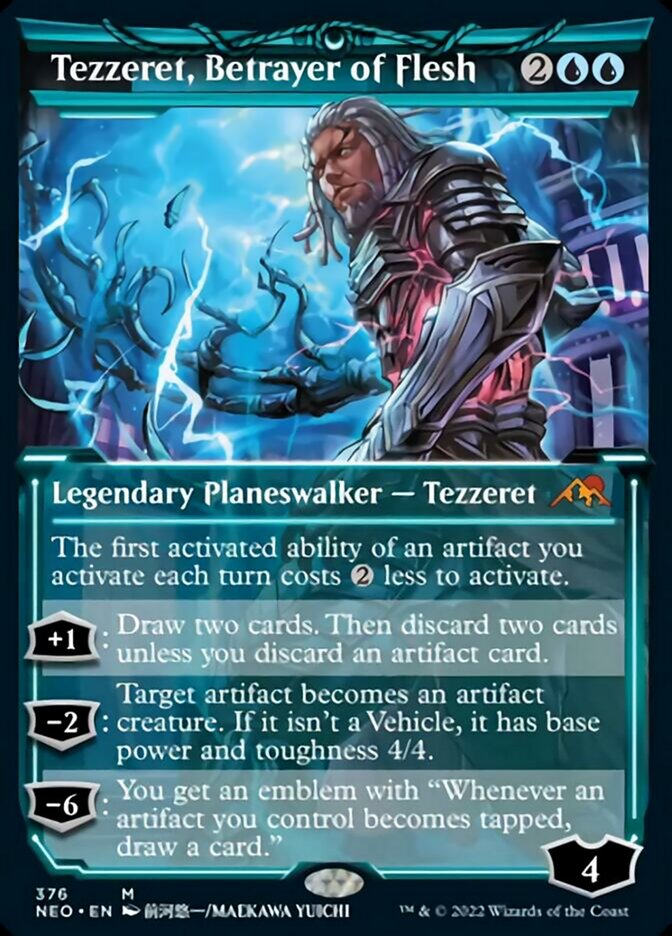 Tezzeret, Betrayer of Flesh (Showcase Soft Glow) [Kamigawa: Neon Dynasty] | I Want That Stuff Brandon