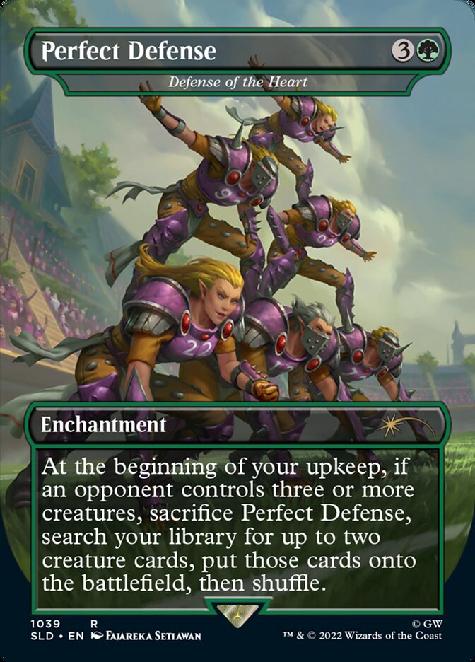 Perfect Defense - Defense of the Heart (Borderless) [Secret Lair Drop Series] | I Want That Stuff Brandon