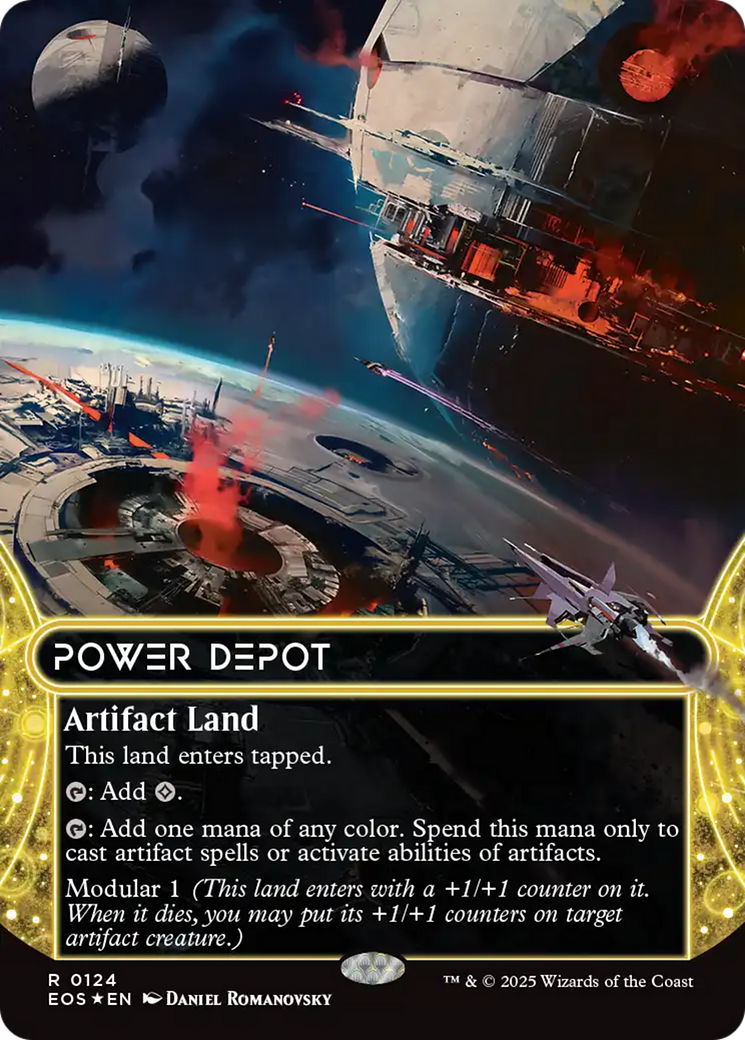 Power Depot (0124) (Borderless) (Galaxy Foil) [Edge of Eternities: Stellar Sights] | I Want That Stuff Brandon