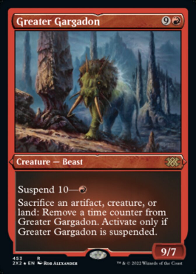 Greater Gargadon (Foil Etched) [Double Masters 2022] | I Want That Stuff Brandon