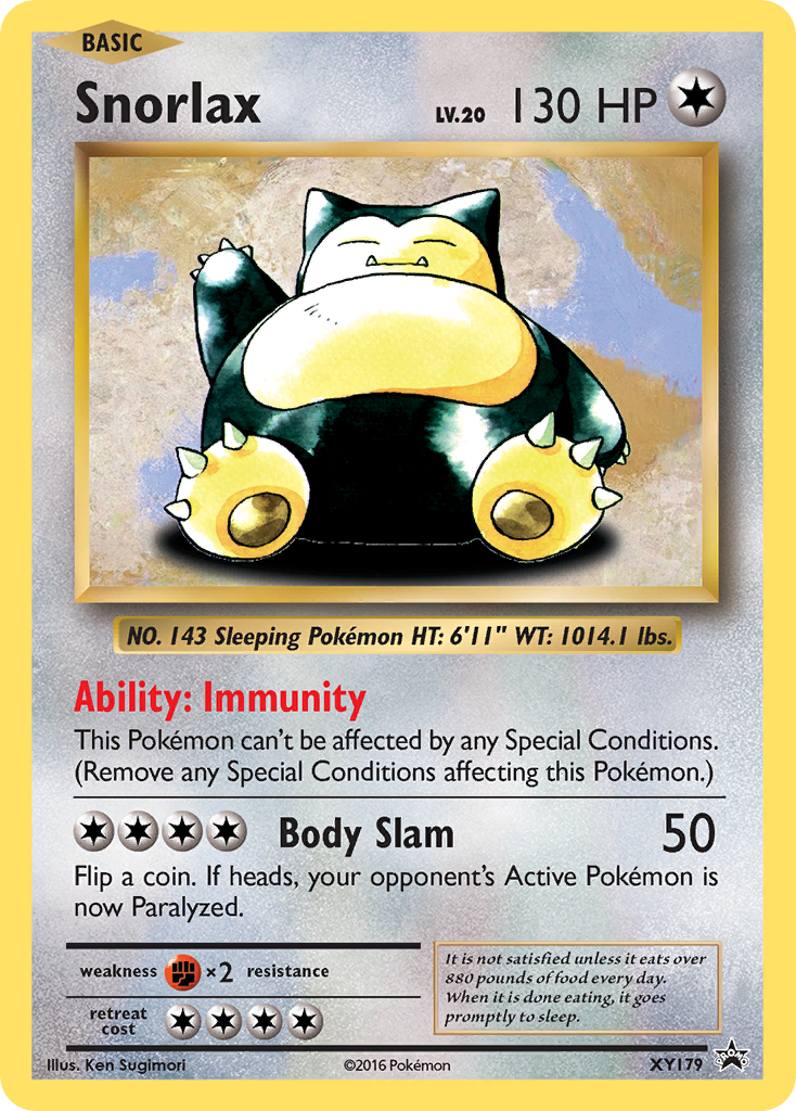 Snorlax (XY179) [XY: Black Star Promos] | I Want That Stuff Brandon