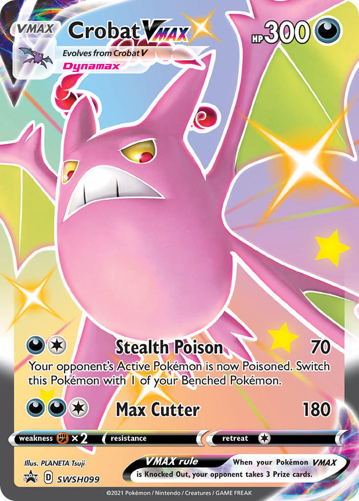 Crobat VMAX (SWSH099) (Jumbo Card) [Sword & Shield: Black Star Promos] | I Want That Stuff Brandon