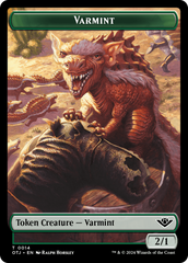 Varmint // Plot Double-Sided Token [Outlaws of Thunder Junction Tokens] | I Want That Stuff Brandon