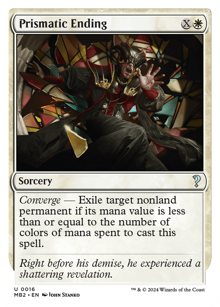 Prismatic Ending (White Border) [Mystery Booster 2] | I Want That Stuff Brandon