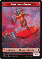 Phyrexian Goblin // Drone Double-Sided Token [Phyrexia: All Will Be One Tokens] | I Want That Stuff Brandon