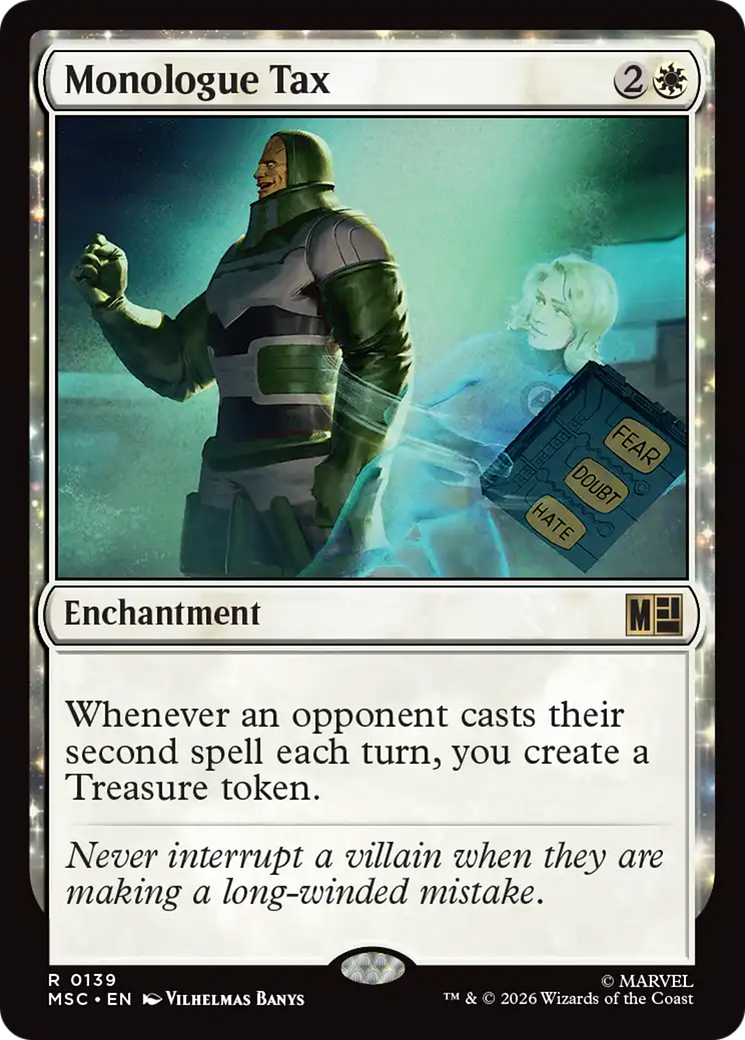 Monologue Tax (Surge Foil) [Marvel Super Heroes Commander] | I Want That Stuff Brandon