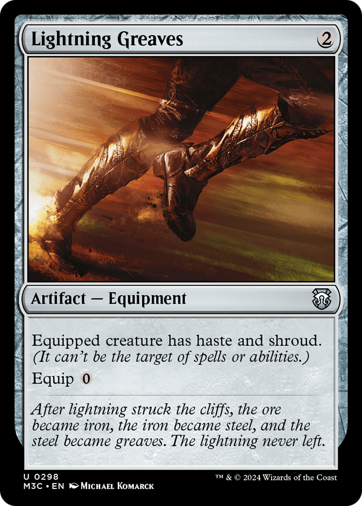 Lightning Greaves (Ripple Foil) [Modern Horizons 3 Commander] | I Want That Stuff Brandon