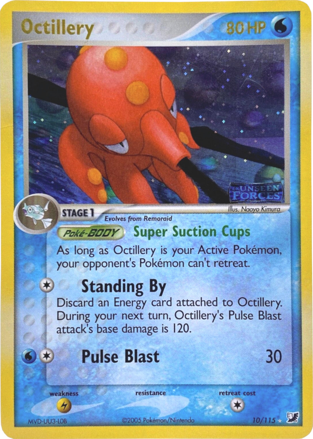 Octillery (10/115) (Stamped) [EX: Unseen Forces] | I Want That Stuff Brandon