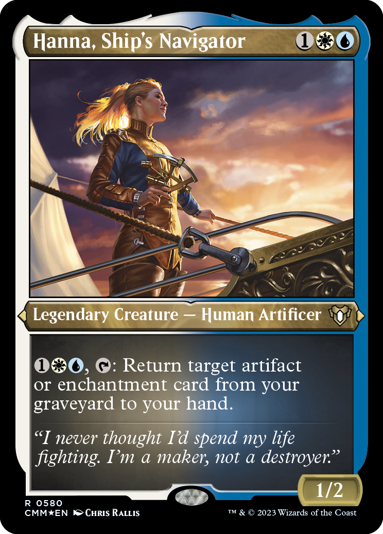 Hanna, Ship's Navigator (Foil Etched) [Commander Masters] | I Want That Stuff Brandon