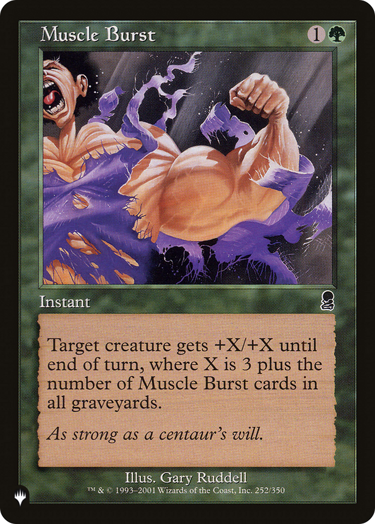 Muscle Burst [The List Reprints] | I Want That Stuff Brandon