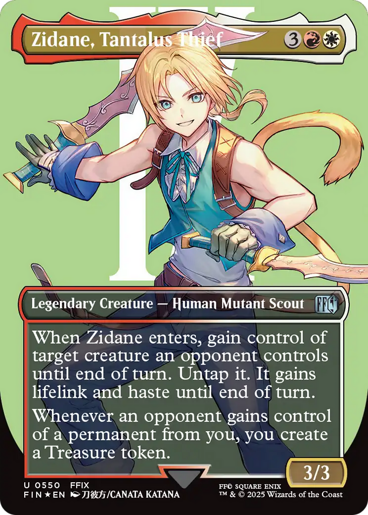 Zidane, Tantalus Thief (Borderless) (Surge Foil) [FINAL FANTASY] | I Want That Stuff Brandon