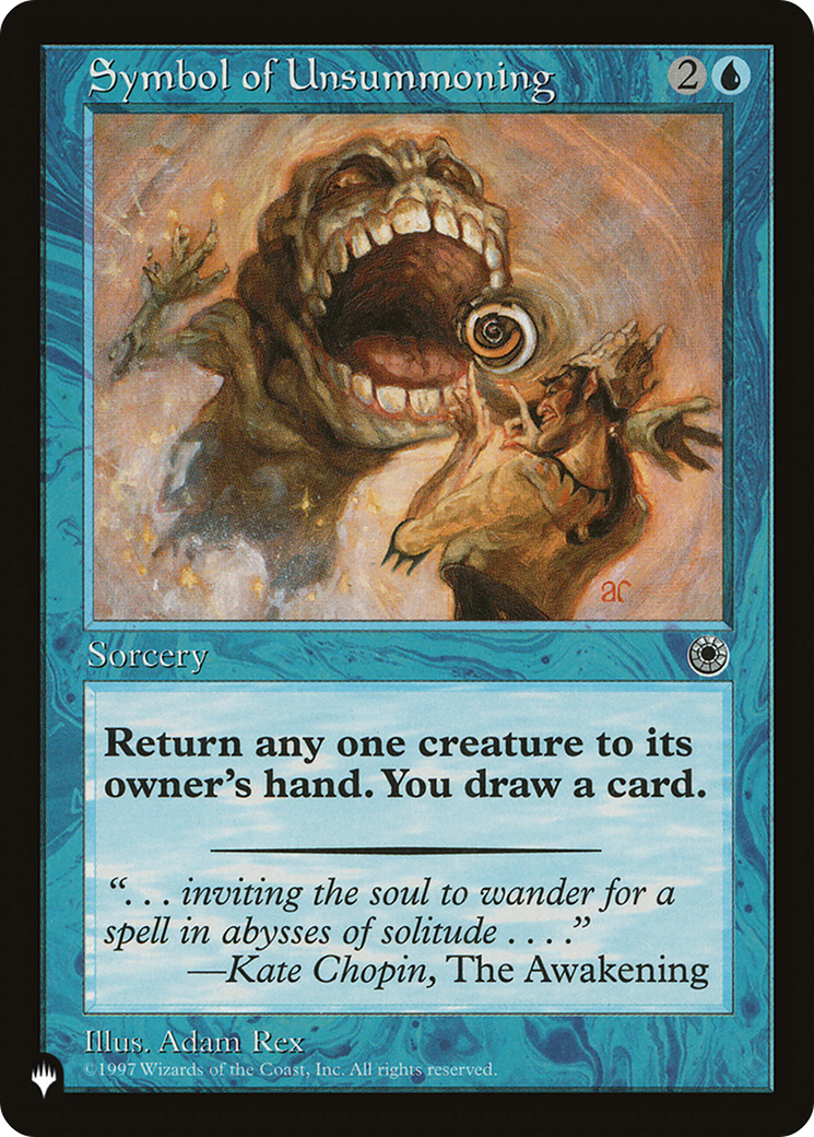 Symbol of Unsummoning [The List Reprints] | I Want That Stuff Brandon