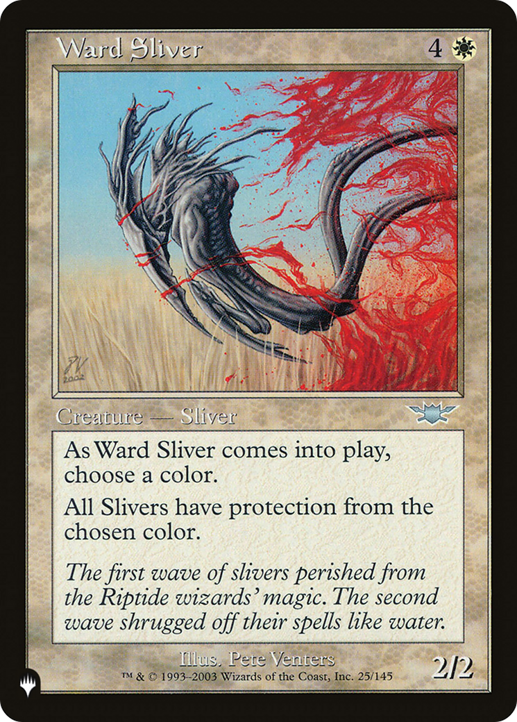 Ward Sliver [The List Reprints] | I Want That Stuff Brandon