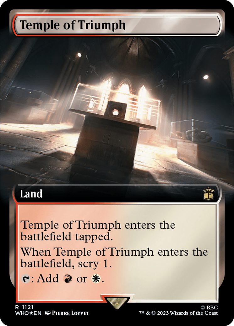 Temple of Triumph (Extended Art) (Surge Foil) [Doctor Who] | I Want That Stuff Brandon