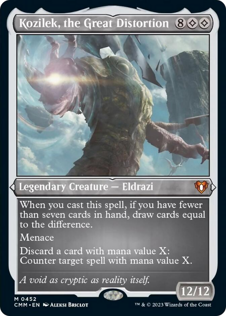 Kozilek, the Great Distortion (Foil Etched) [Commander Masters] | I Want That Stuff Brandon