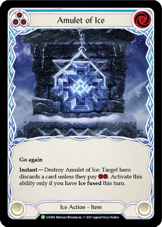 Amulet of Ice [LGS064] (Promo)  Cold Foil | I Want That Stuff Brandon