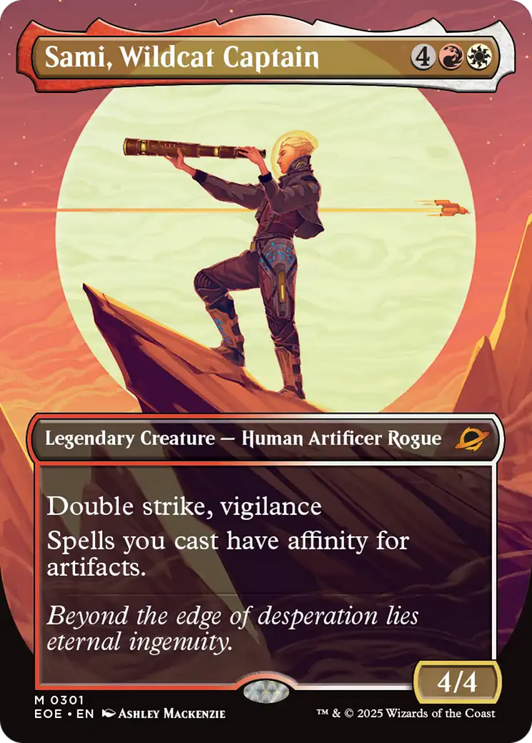 Sami, Wildcat Captain (Borderless) [Edge of Eternities] | I Want That Stuff Brandon