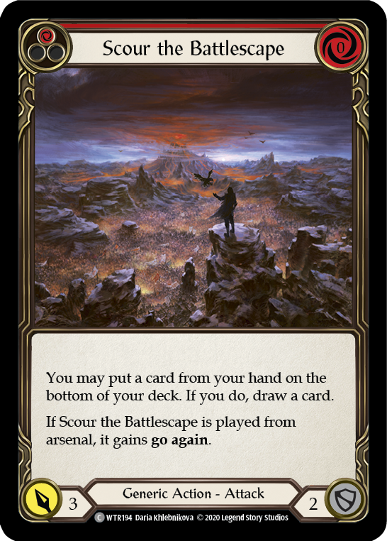 Scour the Battlescape (Red) [U-WTR194] (Welcome to Rathe Unlimited)  Unlimited Normal | I Want That Stuff Brandon