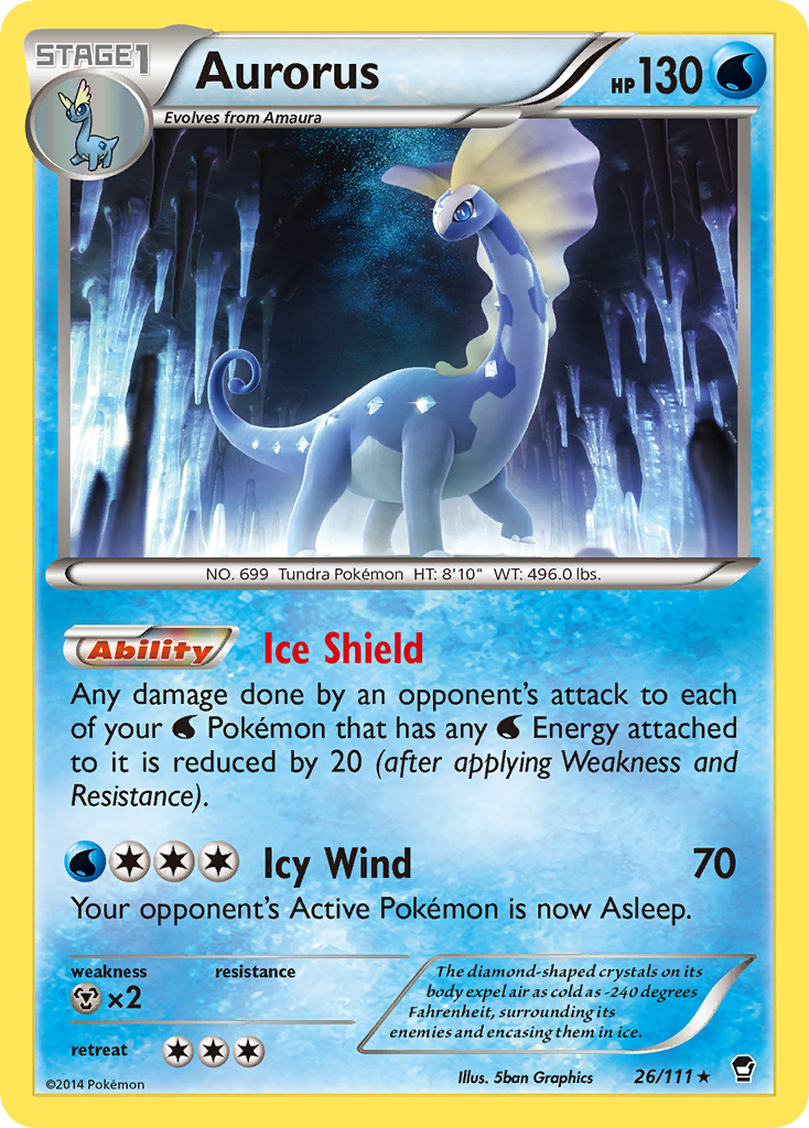 Aurorus (26/111) [XY: Furious Fists] | I Want That Stuff Brandon