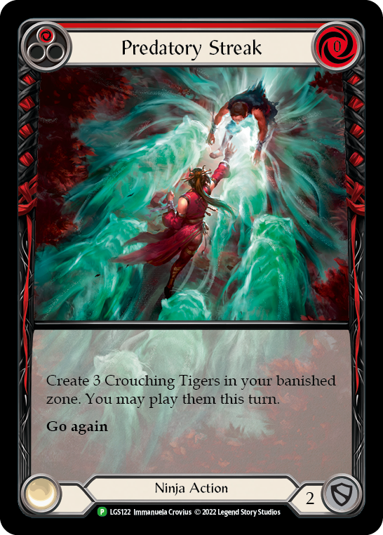 Predatory Streak (Red) [LGS122] (Promo)  Rainbow Foil | I Want That Stuff Brandon