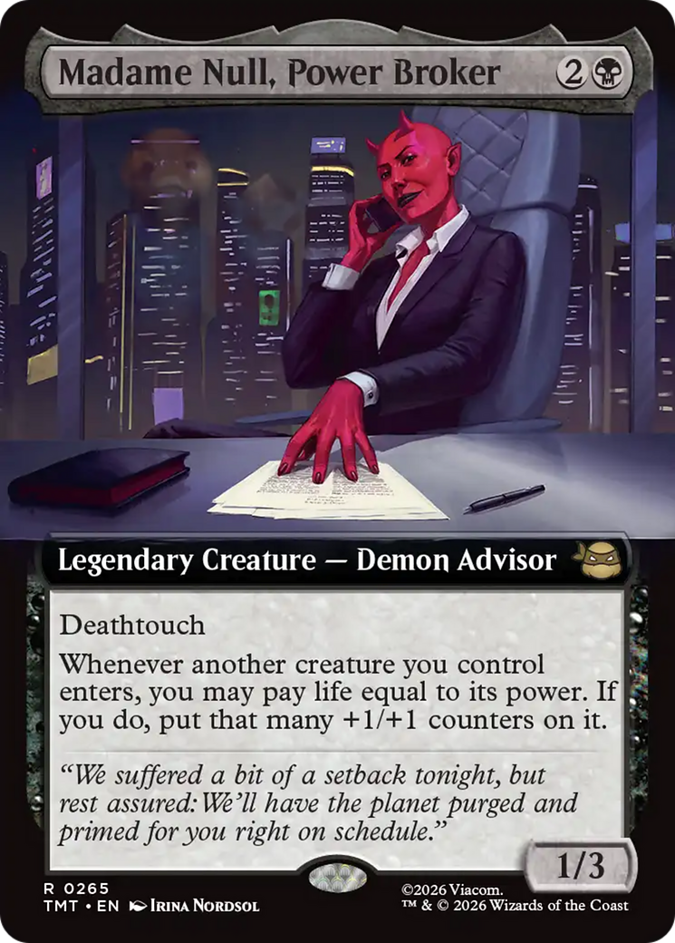 Madame Null, Power Broker (Extended Art) [Teenage Mutant Ninja Turtles] | I Want That Stuff Brandon