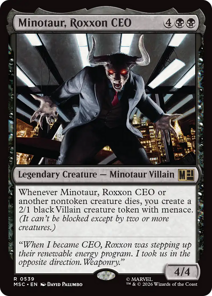 Minotaur, Roxxon CEO [Marvel Super Heroes Commander] | I Want That Stuff Brandon