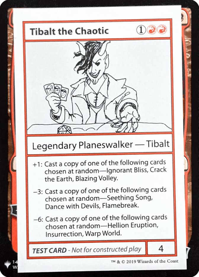 Tibalt the Chaotic [Mystery Booster Playtest Cards] | I Want That Stuff Brandon