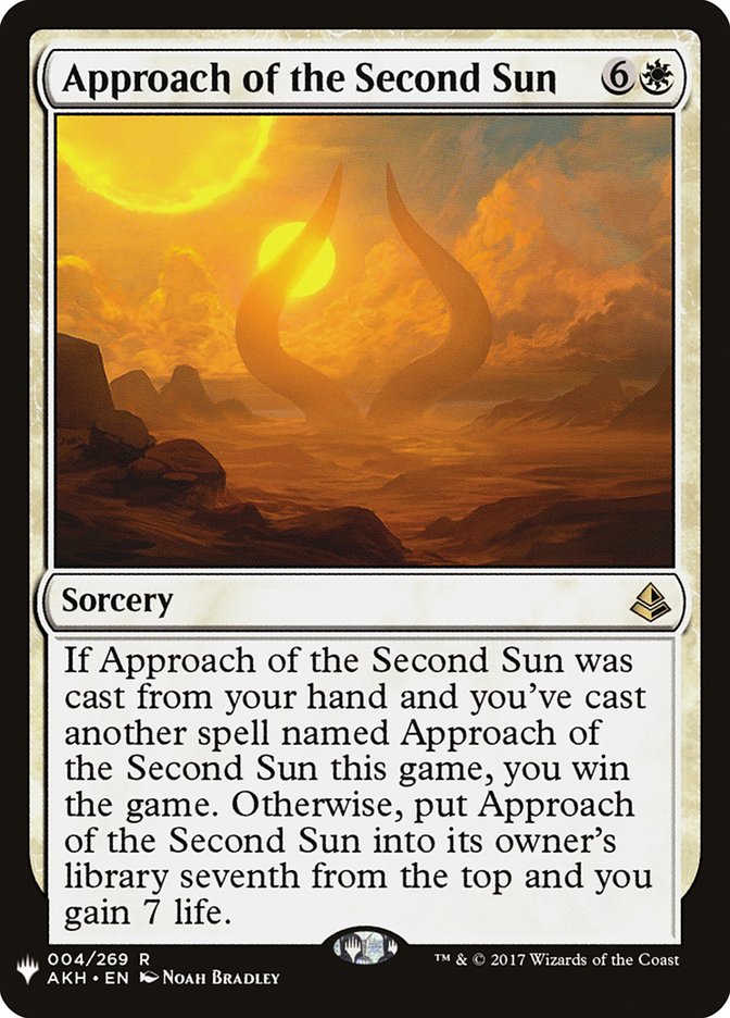 Approach of the Second Sun [Mystery Booster] | I Want That Stuff Brandon