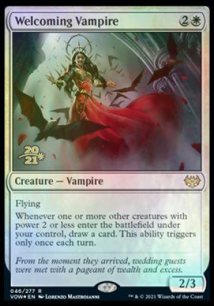 Welcoming Vampire [Innistrad: Crimson Vow Prerelease Promos] | I Want That Stuff Brandon