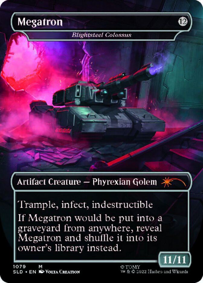 Blightsteel Colossus - Megatron (Borderless) [Secret Lair Drop Series] | I Want That Stuff Brandon