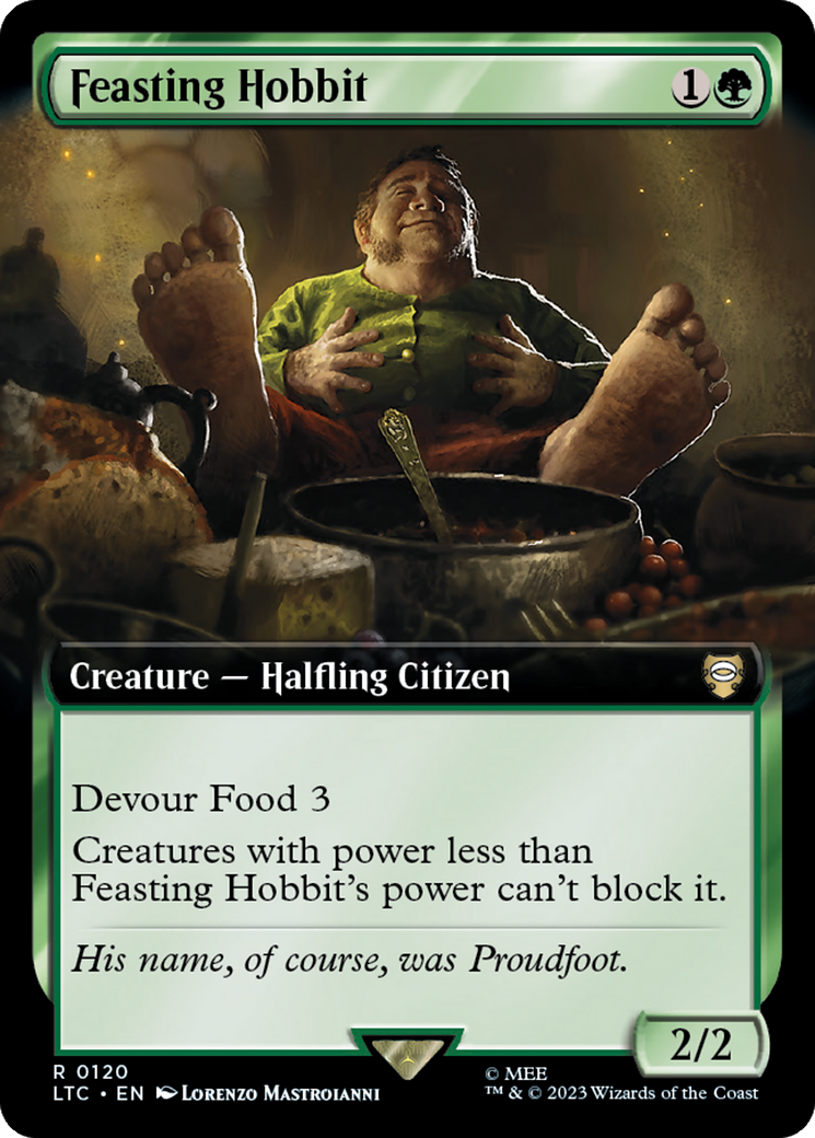 Feasting Hobbit (Extended Art) [The Lord of the Rings: Tales of Middle-Earth Commander] | I Want That Stuff Brandon