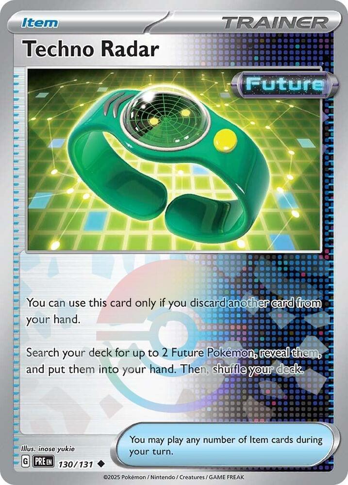 Techno Radar (130/131) (Poke Ball Pattern) [Scarlet & Violet: Prismatic Evolutions] | I Want That Stuff Brandon