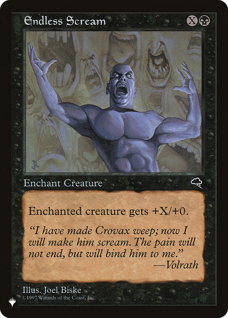 Endless Scream [The List Reprints] | I Want That Stuff Brandon