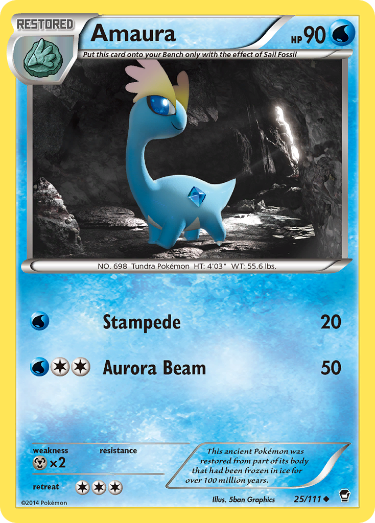 Amaura (25/111) [XY: Furious Fists] | I Want That Stuff Brandon