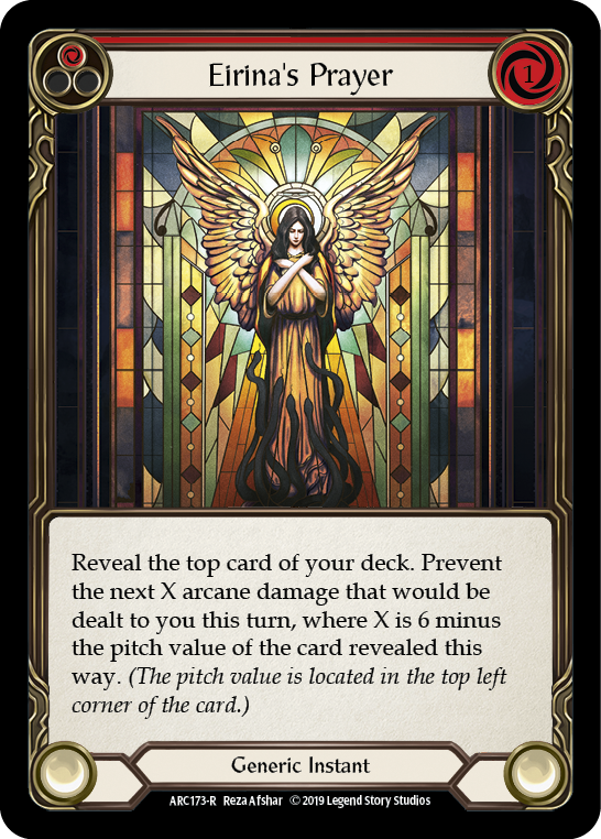 Eirina's Prayer (Red) [ARC173-R] (Arcane Rising)  1st Edition Normal | I Want That Stuff Brandon