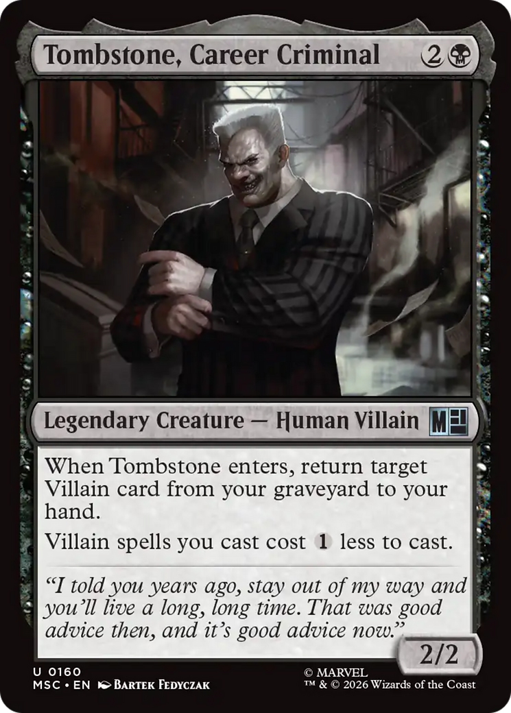 Tombstone, Career Criminal (0160) [Marvel Super Heroes Commander] | I Want That Stuff Brandon