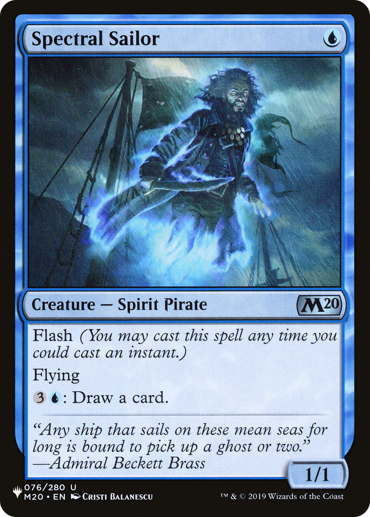 Spectral Sailor [The List Reprints] | I Want That Stuff Brandon