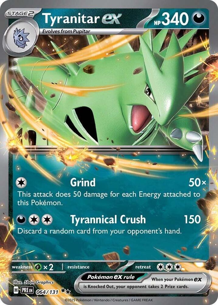 Tyranitar ex (064/131) [Scarlet & Violet: Prismatic Evolutions] | I Want That Stuff Brandon