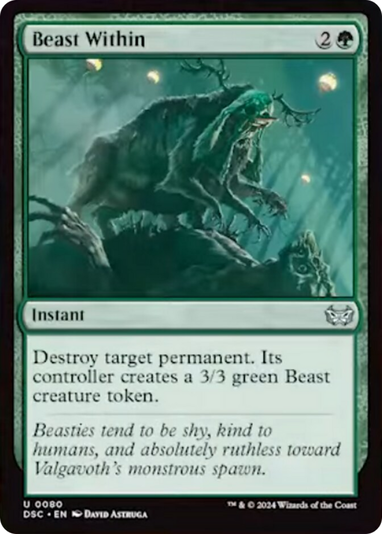 Beast Within [Duskmourn: House of Horror Commander] | I Want That Stuff Brandon