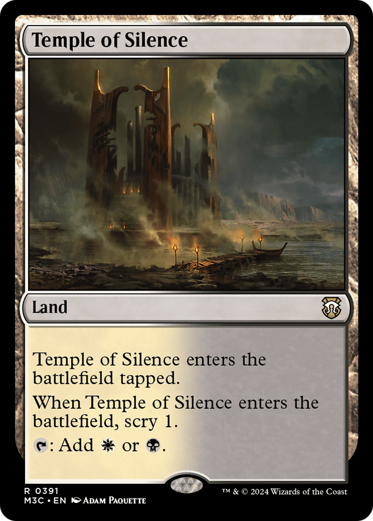 Temple of Silence (Ripple Foil) [Modern Horizons 3 Commander] | I Want That Stuff Brandon