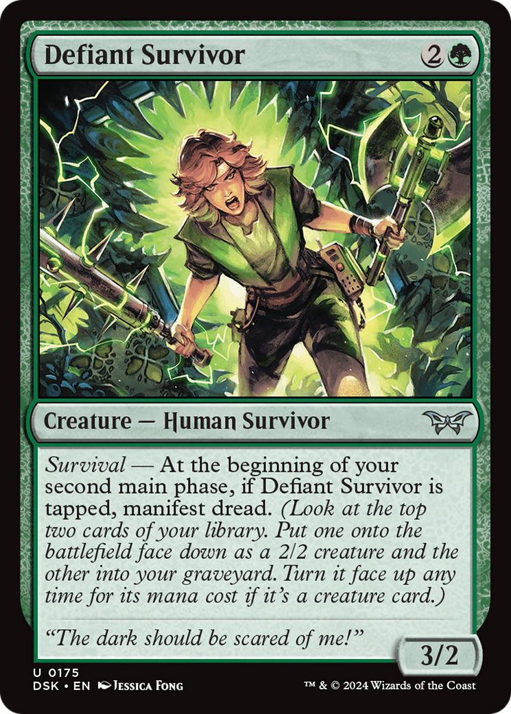 Defiant Survivor [Duskmourn: House of Horror] | I Want That Stuff Brandon